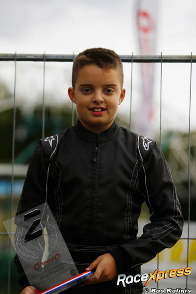 Dylan Buys portret podium kart